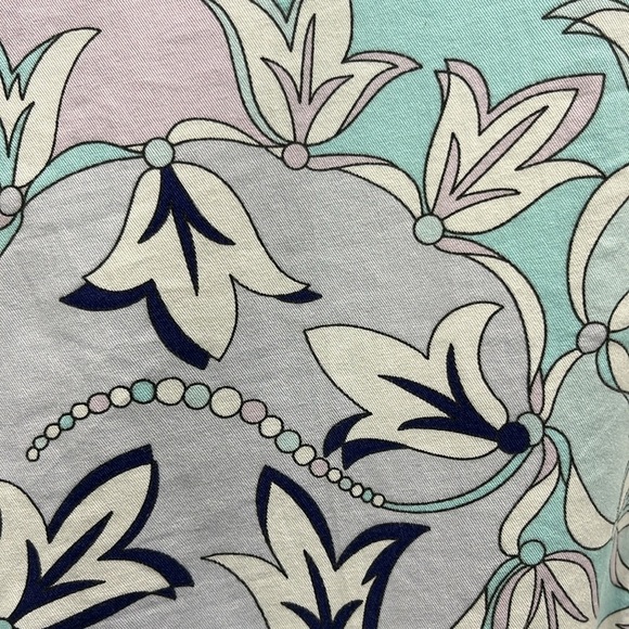 Emilio Pucci Y2K Printed Cigarette Straight Leg Pant Sz 0 / 2 - Picture 4 of 9